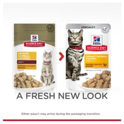 Hill's Science Diet Adult Urinary Hairball Control Chicken Pouch Cat Food 85g X 12 13 Hill's Science Diet Adult Urinary Hairball Control Chicken Pouch Cat Food 85g X 12 -Pet Supplies Shop 3 hill s science diet adult urinary hairball control chicken pouch cat food 85g x 12