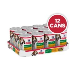 Hill's Science Diet Puppy Chicken & Barley Canned Dog Food 370g X 12 -Pet Supplies Shop 3 hill s science diet puppy chicken barley entr C3 A9e canned dog food 370g x 12