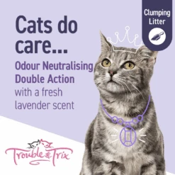 Trouble And Trix Odour Neutralising Lavender Clumping Cat Litter 15L 15 Trouble And Trix Odour Neutralising Lavender Clumping Cat Litter 15L -Pet Supplies Shop 3 trouble and trix odour neutralising lavender clumping cat litter 15l