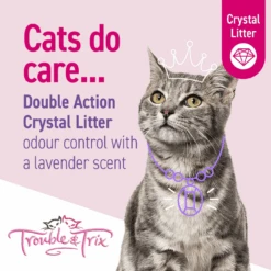 Trouble And Trix Odour Neutralising Lavender Crystal Cat Litter 15L 15 Trouble And Trix Odour Neutralising Lavender Crystal Cat Litter 15L -Pet Supplies Shop 3 trouble and trix odour neutralising lavender crystal cat litter 15l