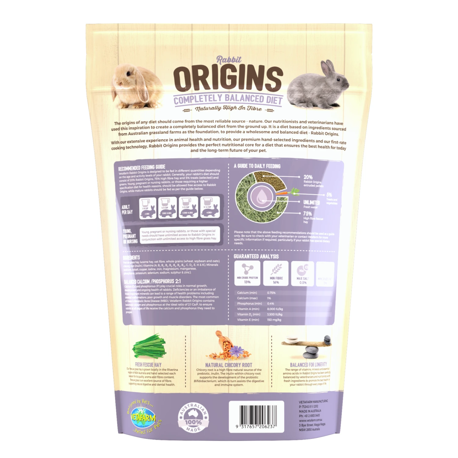 Vetafarm Origins Rabbit Food 6 Vetafarm Origins Rabbit Food - Image 4