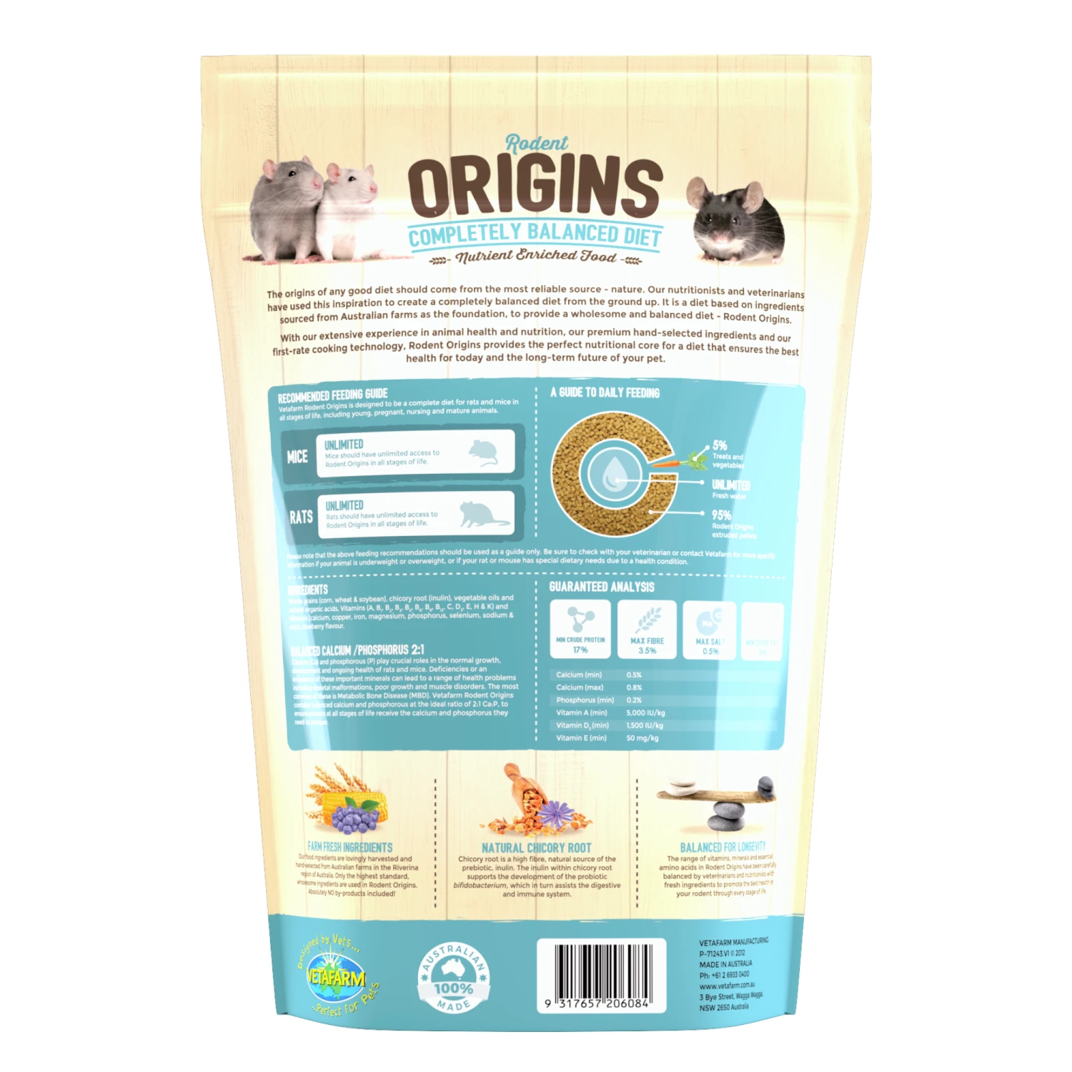 Vetafarm Origins Rodent Food 6 Vetafarm Origins Rodent Food - Image 4