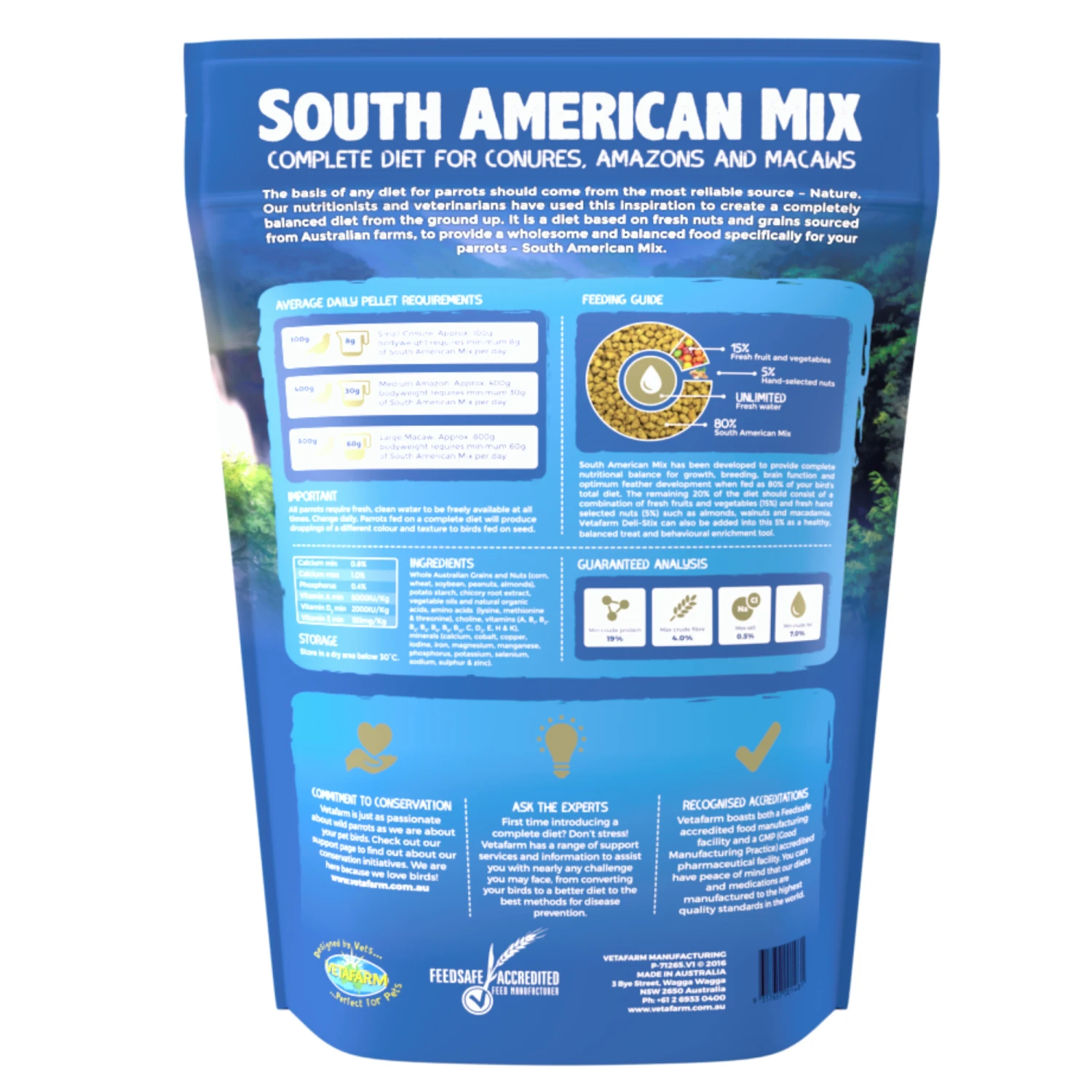 Vetafarm South American Mix Bird Food 6 Vetafarm South American Mix Bird Food - Image 4