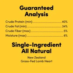 Animals Like Us Grass-Fed Lamb Heart Freeze-Dried Raw Dog Treats 85g -Pet Supplies Shop 4 animals like us grass fed lamb heart freeze dried raw dog treats 85g
