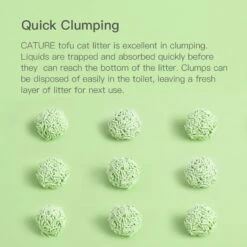 Cature Natural Tofu Clumping Green Tea Cat Litter 2.4kg X 6 -Pet Supplies Shop 4 cature natural tofu clumping green tea cat litter x 6
