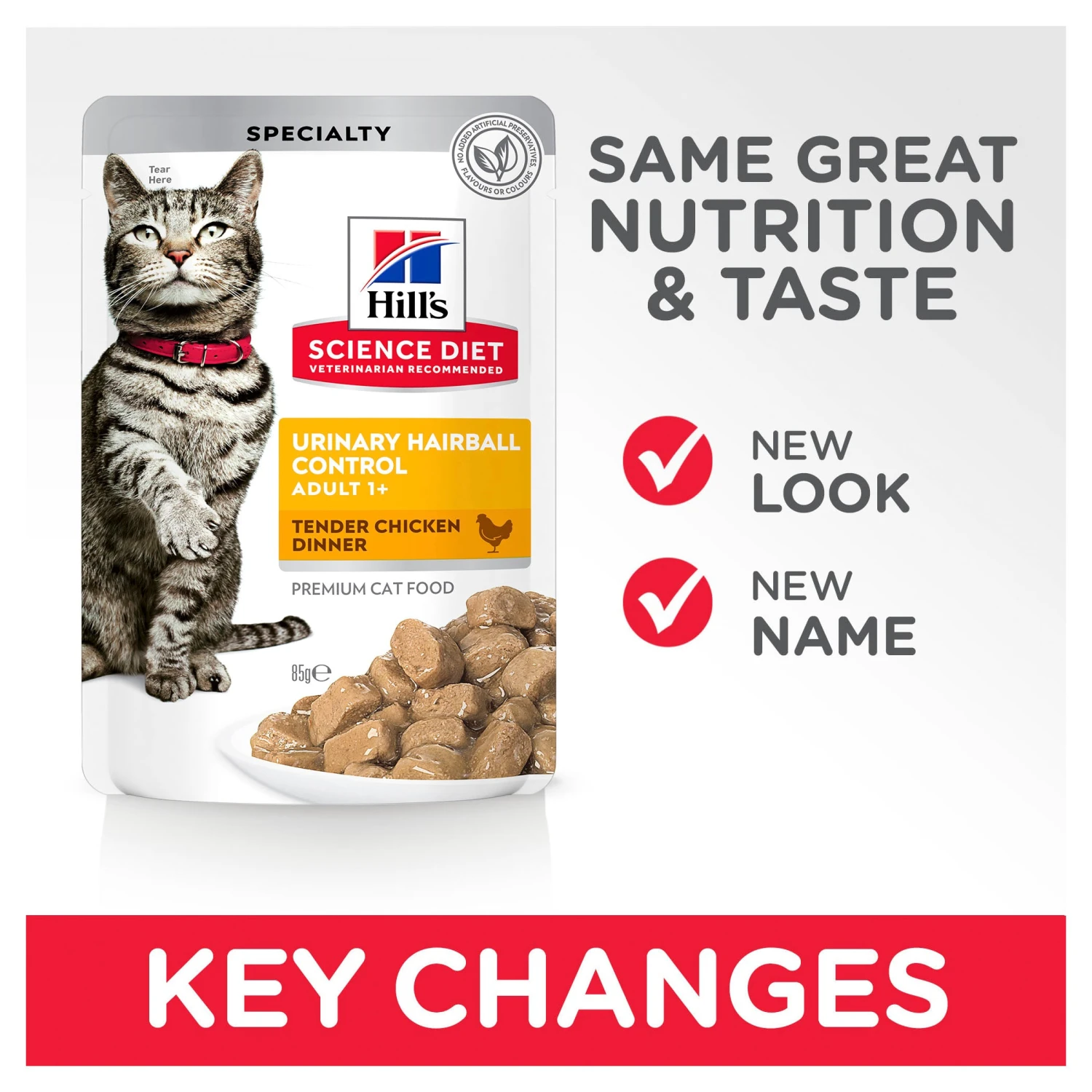 Hill's Science Diet Adult Urinary Hairball Control Chicken Pouch Cat Food 85g X 12 7 Hill's Science Diet Adult Urinary Hairball Control Chicken Pouch Cat Food 85g X 12 - Image 5