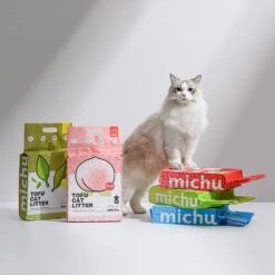 Michu Natural Clumping Cat Green Tea 6L -Pet Supplies Shop 4 michu natural clumping cat green tea 6l