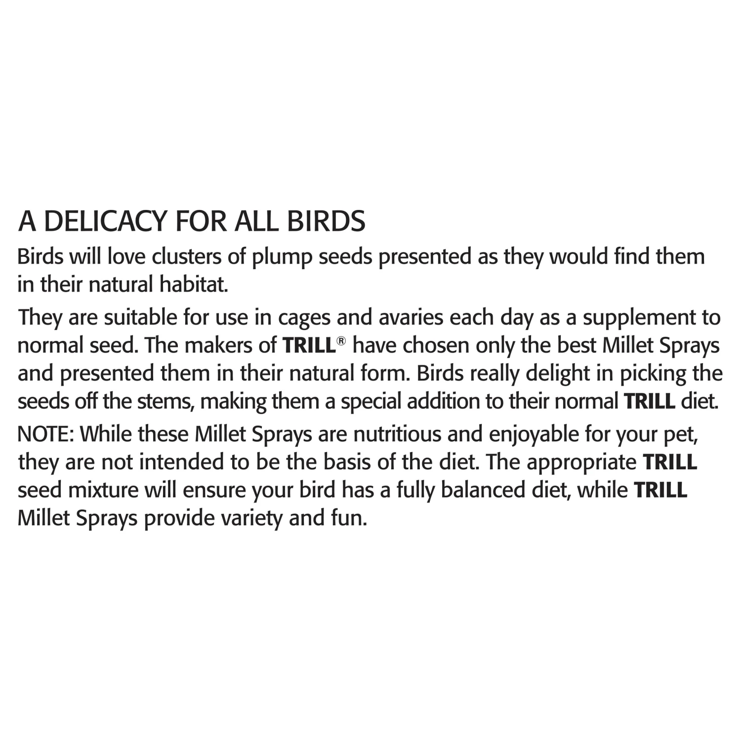 Trill Millet Sprays 150g 7 Trill Millet Sprays 150g - Image 5