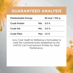 Ivory Coat Inspired By Raw Health & Vitality Chicken Wet Cat Food 85g X 12 -Pet Supplies Shop 5 ivory coat inspired by raw health vitality wet cat food 85g x 12