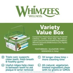 Whimzees Dog Dental Treats Variety Value Box Large 14 Pack -Pet Supplies Shop 5 whimzees dog dental treats variety value box large 14