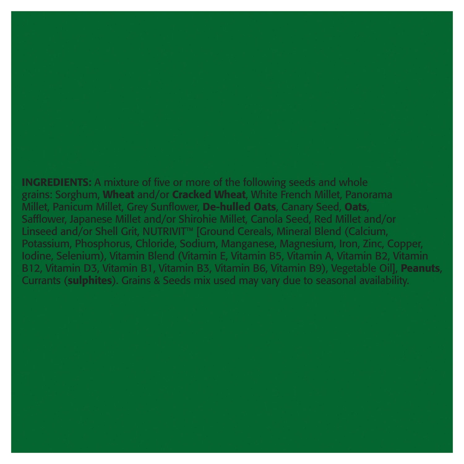 Trill Small Parrot Mix 1.8kg 9 Trill Small Parrot Mix 1.8kg - Image 7