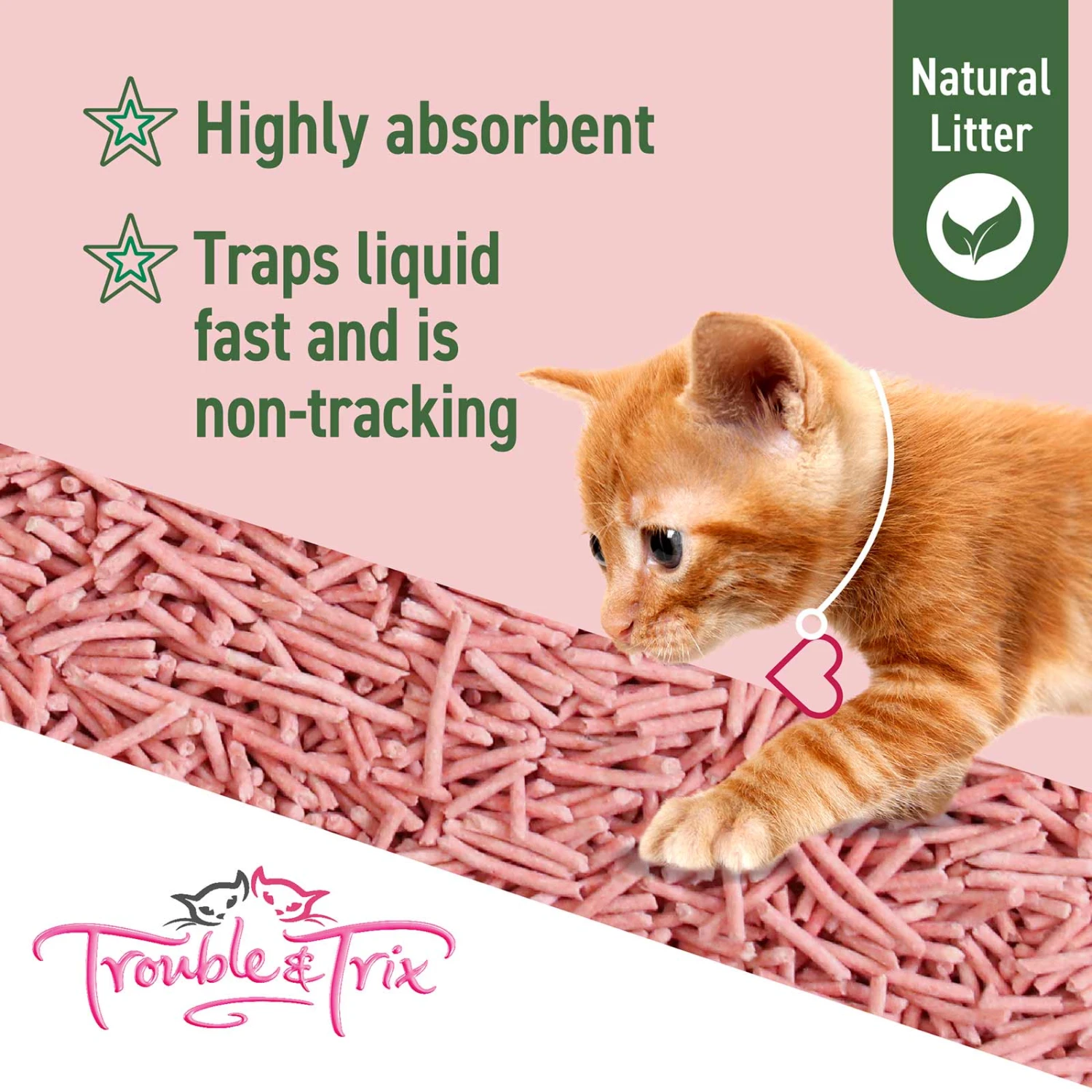 Trouble And Trix Plant Cherry Blossom Extract Natural Cat Litter 10L 9 Trouble And Trix Plant Cherry Blossom Extract Natural Cat Litter 10L - Image 7