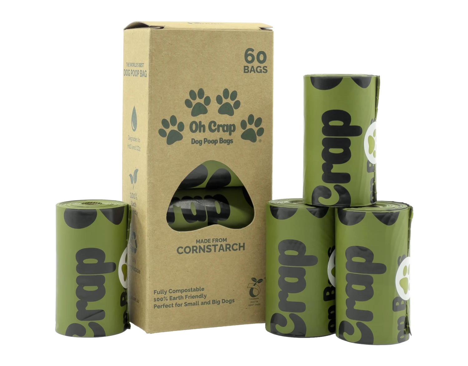 Oh Crap Compostable Dog Poop Bags 60 Pack 3 Oh Crap Compostable Dog Poop Bags 60 Pack