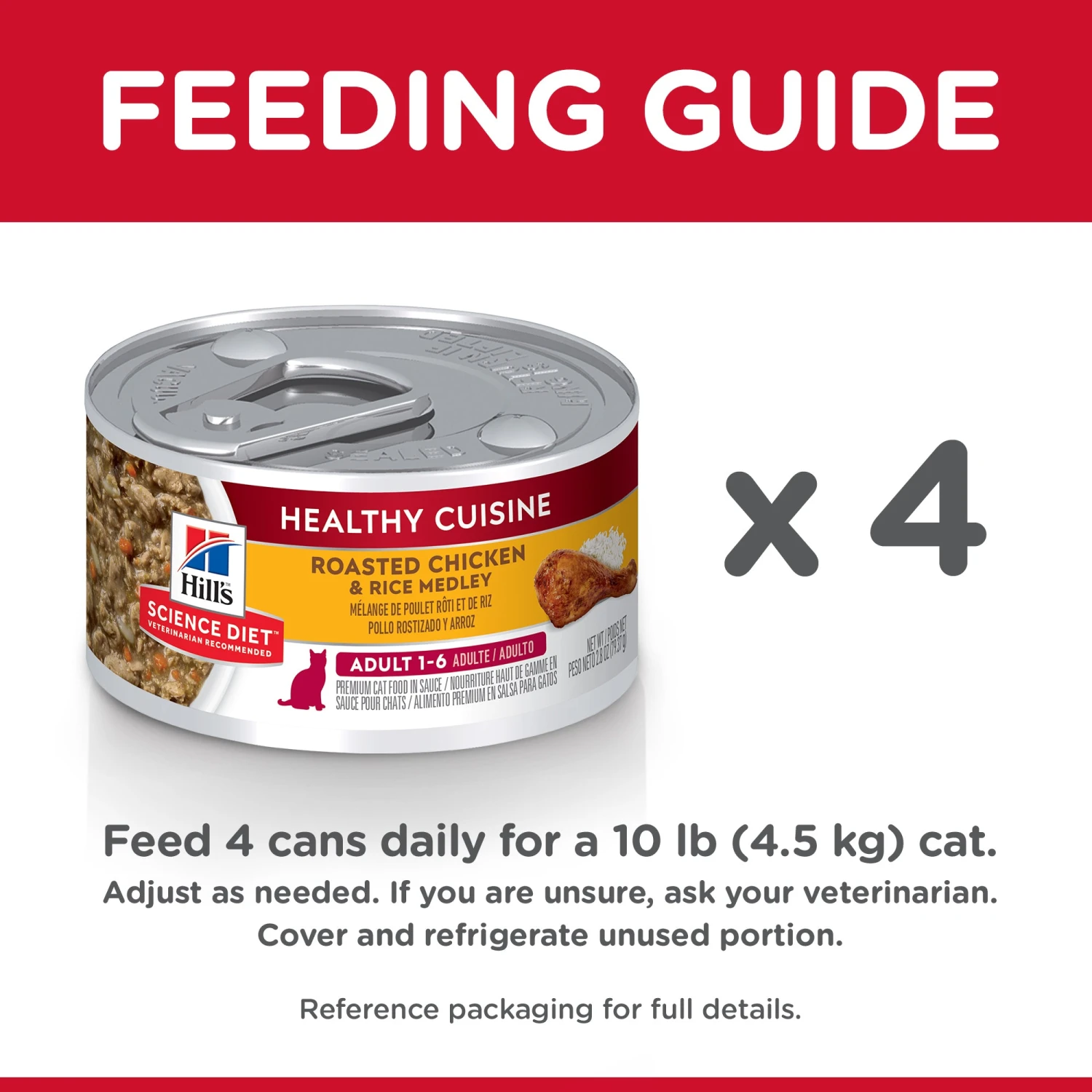 Hill's Science Diet Adult Healthy Cuisine Chicken & Rice Medley Canned Cat Food 79g X 24 10 Hill's Science Diet Adult Healthy Cuisine Chicken & Rice Medley Canned Cat Food 79g X 24 - Image 8
