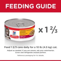 Hill's Science Diet Adult Tender Chicken Dinner Canned Cat Food 156g X 24 19 Hill's Science Diet Adult Tender Chicken Dinner Canned Cat Food 156g X 24 -Pet Supplies Shop 7 hill s science diet adult tender chicken dinner canned cat food 156g x 24