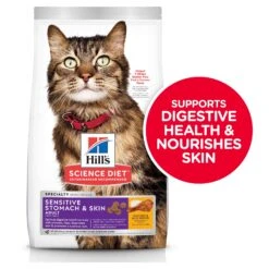 Hill's Science Diet Adult Sensitive Stomach & Skin Dry Cat Food -Pet Supplies Shop 8 hill s science diet adult sensitive stomach skin dry cat food