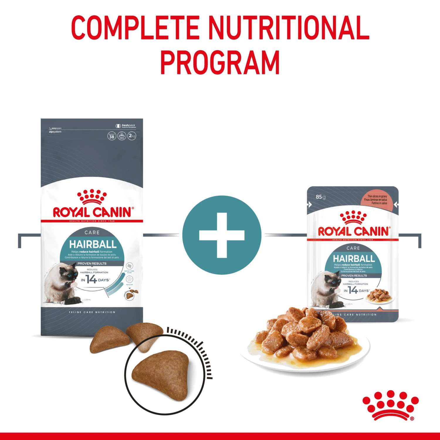 Royal Canin Hairball Care With Gravy Adult Wet Cat Food Pouches 85g X 12 10 Royal Canin Hairball Care With Gravy Adult Wet Cat Food Pouches 85g X 12 - Image 8