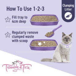 Trouble And Trix Odour Neutralising Lavender Clumping Cat Litter 15L 20 Trouble And Trix Odour Neutralising Lavender Clumping Cat Litter 15L -Pet Supplies Shop 8 trouble and trix odour neutralising lavender clumping cat litter 15l