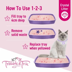 Trouble And Trix Odour Neutralising Lavender Crystal Cat Litter 15L 20 Trouble And Trix Odour Neutralising Lavender Crystal Cat Litter 15L -Pet Supplies Shop 8 trouble and trix odour neutralising lavender crystal cat litter 15l