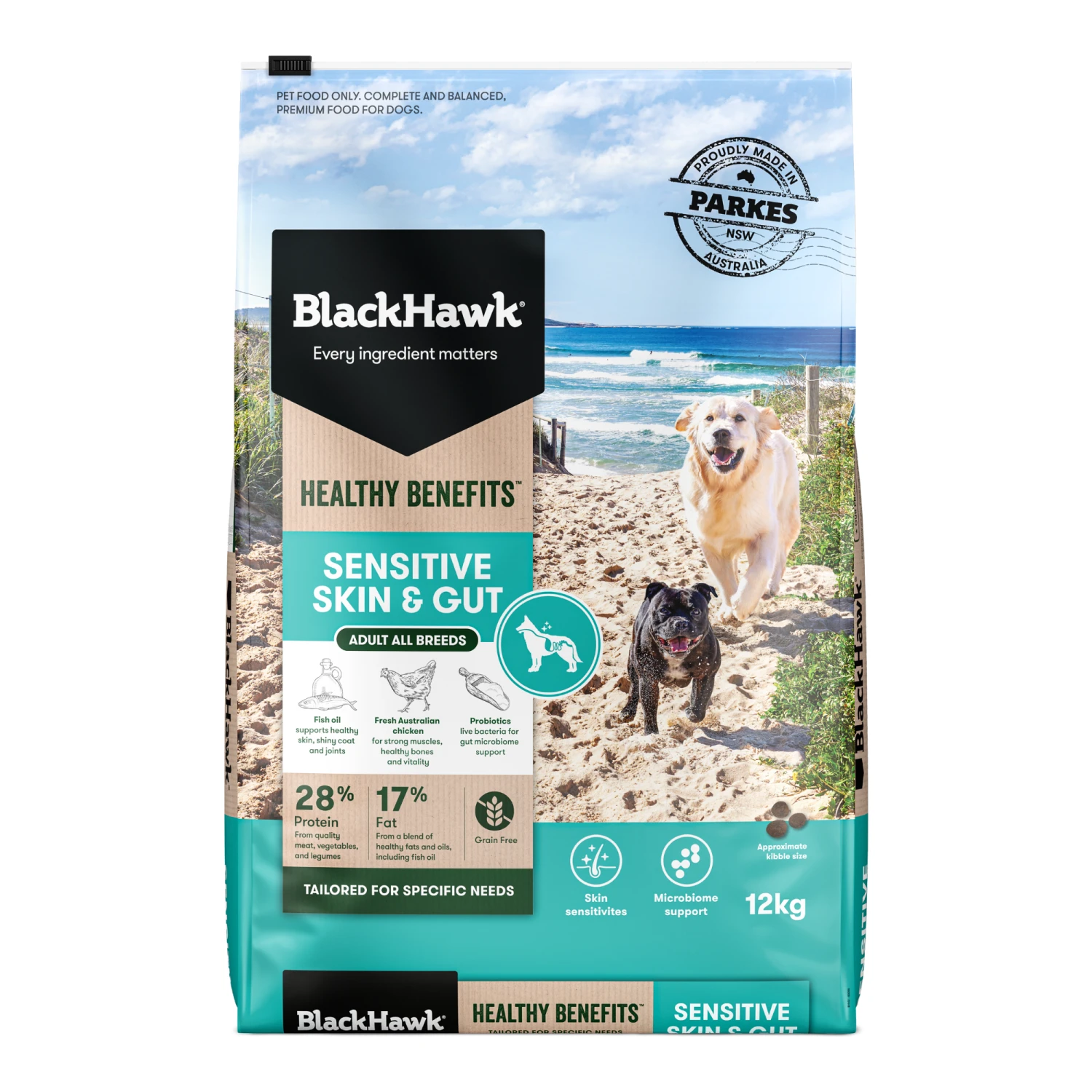 Black Hawk Healthy Benefits Adult Sensitive Skin And Gut Dry Dog Food 12 Black Hawk Healthy Benefits Adult Sensitive Skin And Gut Dry Dog Food - Image 10