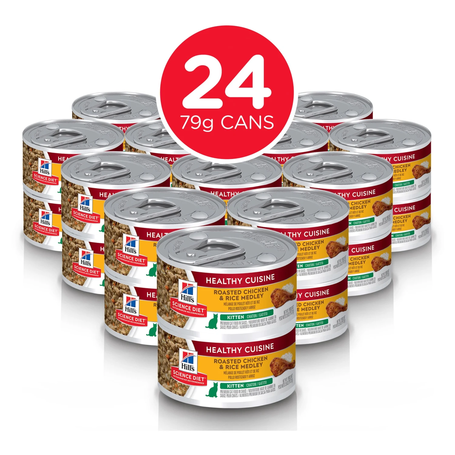 Hill's Science Diet Adult Healthy Cuisine Chicken & Rice Medley Canned Cat Food 79g X 24 12 Hill's Science Diet Adult Healthy Cuisine Chicken & Rice Medley Canned Cat Food 79g X 24 - Image 10
