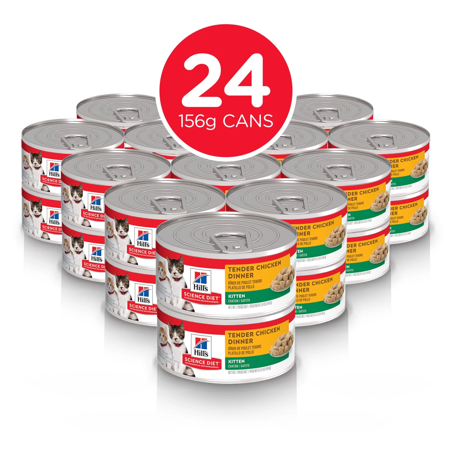 Hill's Science Diet Kitten Tender Chicken Dinner Canned Cat Food 156g X 24 12 Hill's Science Diet Kitten Tender Chicken Dinner Canned Cat Food 156g X 24 - Image 10