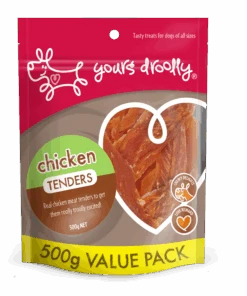 Yours Droolly Chicken Tenders Dog Treats 500g