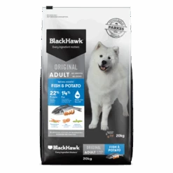 Black Hawk Original Adult Fish And Potato Dry Dog Food 10 Black Hawk Original Adult Fish And Potato Dry Dog Food -Pet Supplies Shop BH203 LD133 Original Adult Fish Potato 20kg Front