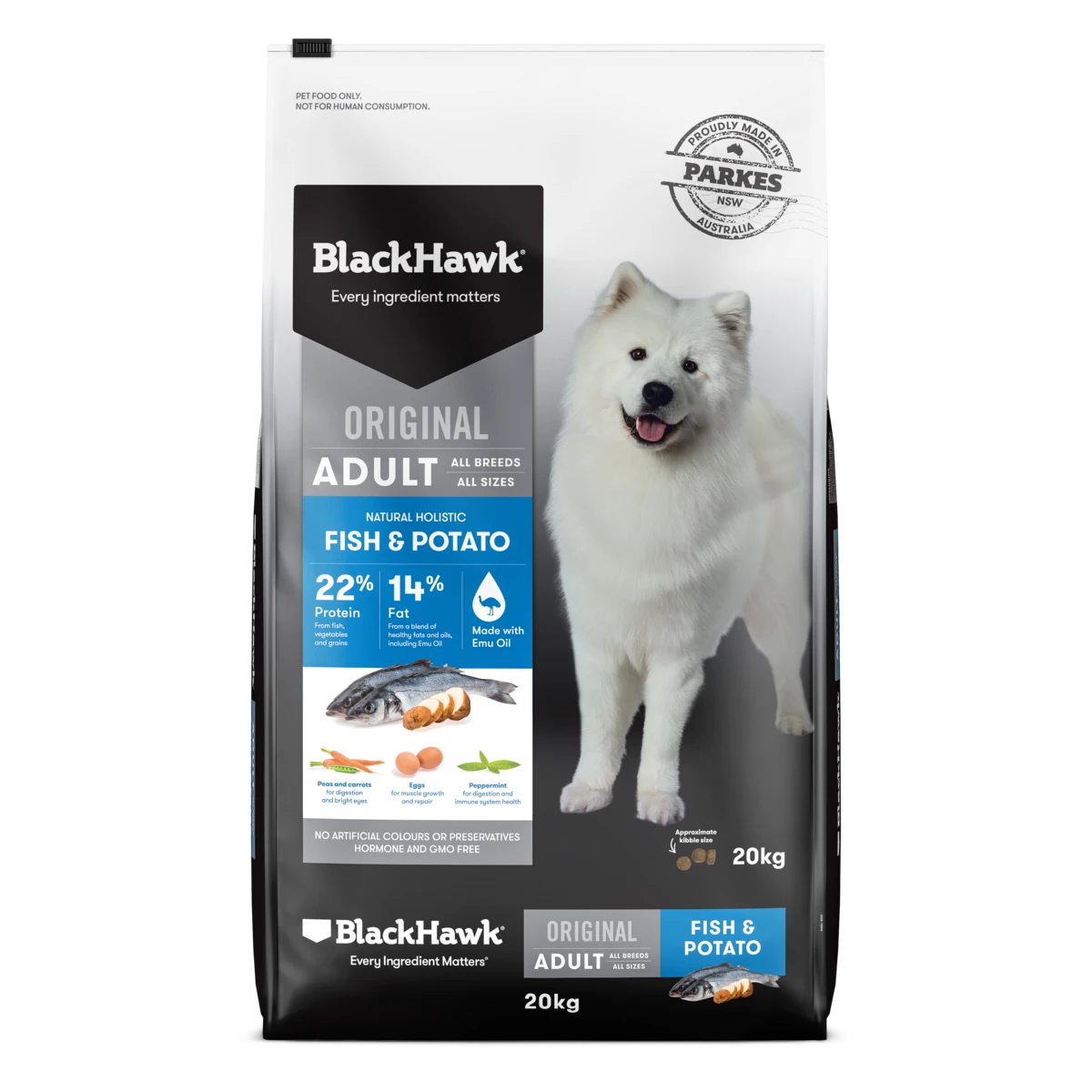 Black Hawk Original Adult Fish And Potato Dry Dog Food 5 Black Hawk Original Adult Fish And Potato Dry Dog Food - Image 3