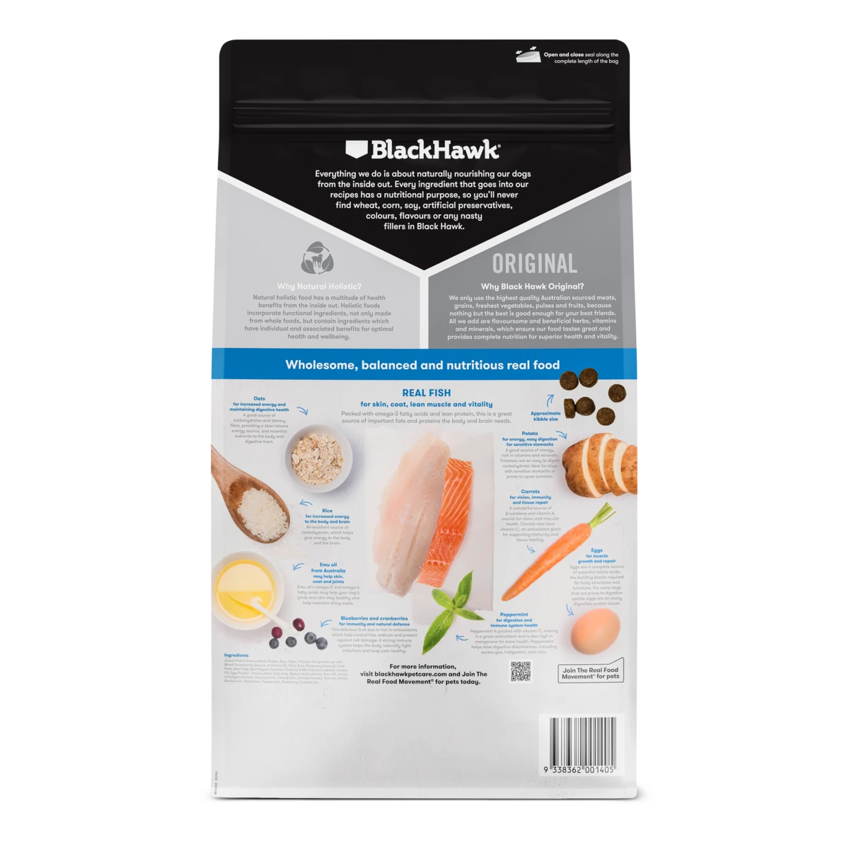 Black Hawk Original Adult Fish And Potato Dry Dog Food 4 Black Hawk Original Adult Fish And Potato Dry Dog Food - Image 2