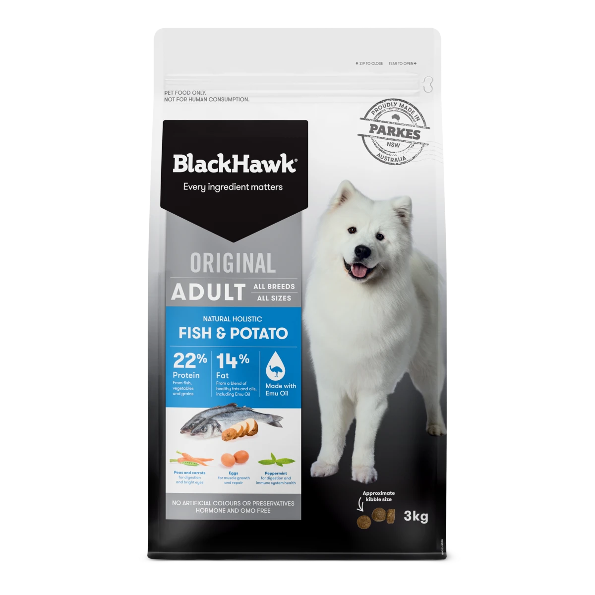 Black Hawk Original Adult Fish And Potato Dry Dog Food 3 Black Hawk Original Adult Fish And Potato Dry Dog Food