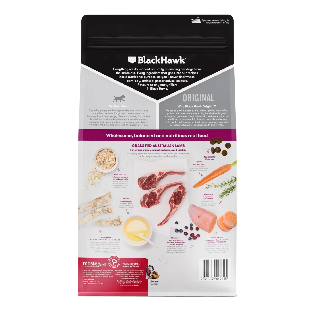 Black Hawk Original Puppy Lamb And Rice Medium Breed Dry Dog Food 3kg 5 Black Hawk Original Puppy Lamb And Rice Medium Breed Dry Dog Food 3kg - Image 3