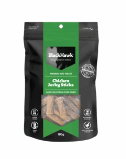 Black Hawk Chicken Jerky Sticks Dog Treats 100g