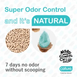 Cature Natural Wood Clumping Odor Control Plus Cat Litter -Pet Supplies Shop CA 00114 4