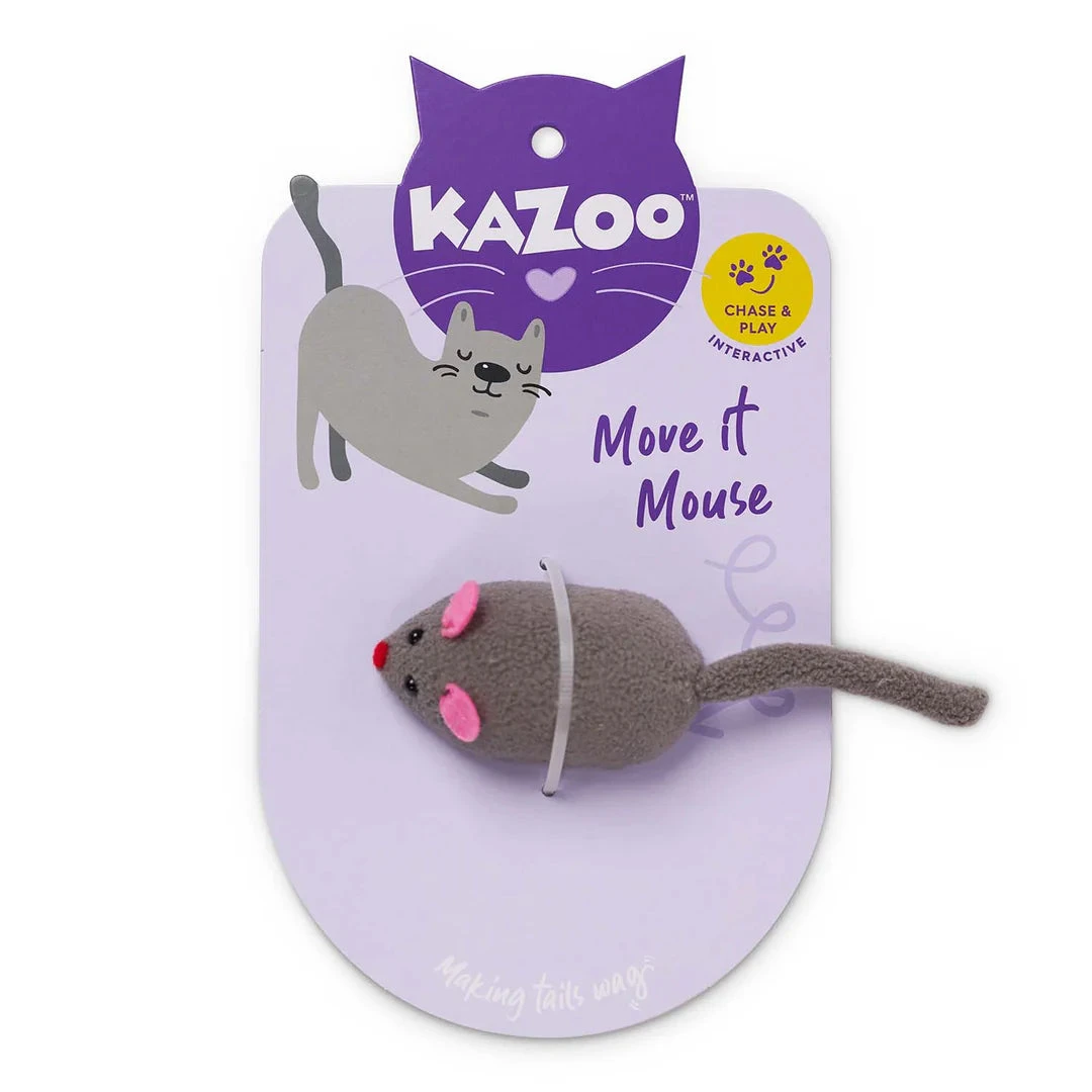 Kazoo Move It Mouse Cat Toy 4 Kazoo Move It Mouse Cat Toy - Image 2
