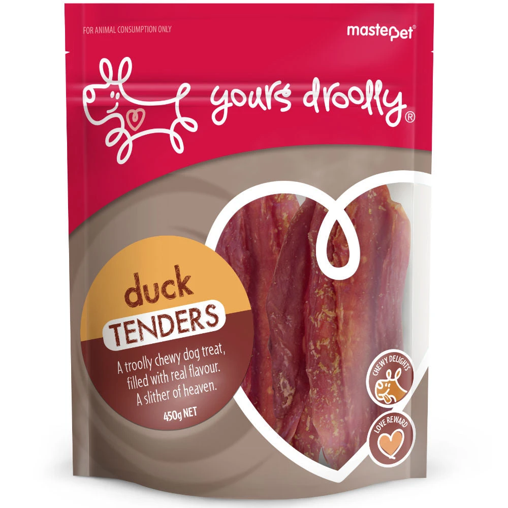 Yours Droolly Duck Tenders Dog Treats 450g 3 Yours Droolly Duck Tenders Dog Treats 450g