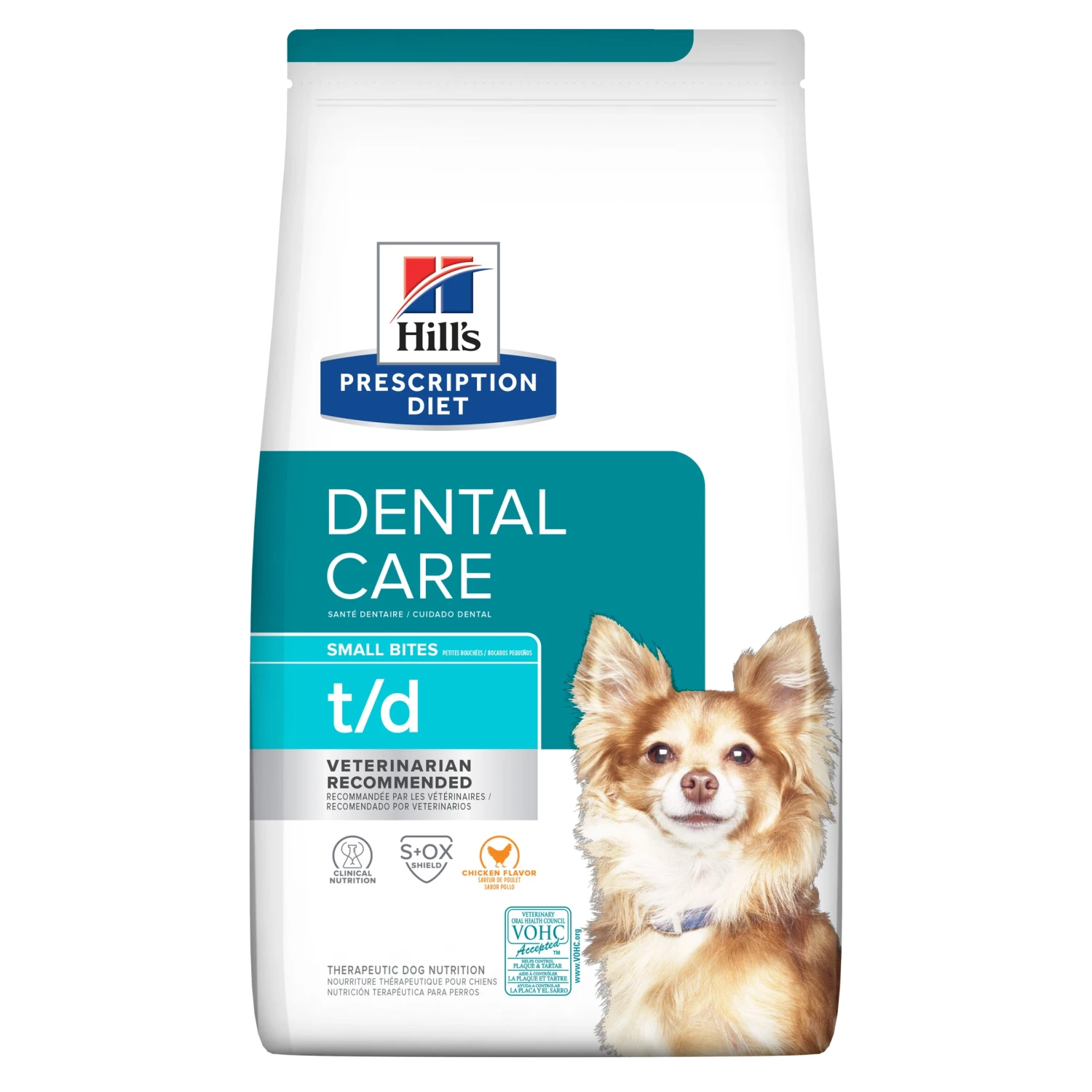 Hill's Prescription Diet T/d Small Bites Dental Care Dry Dog Food 2.25kg 3 Hill's Prescription Diet T/d Small Bites Dental Care Dry Dog Food 2.25kg