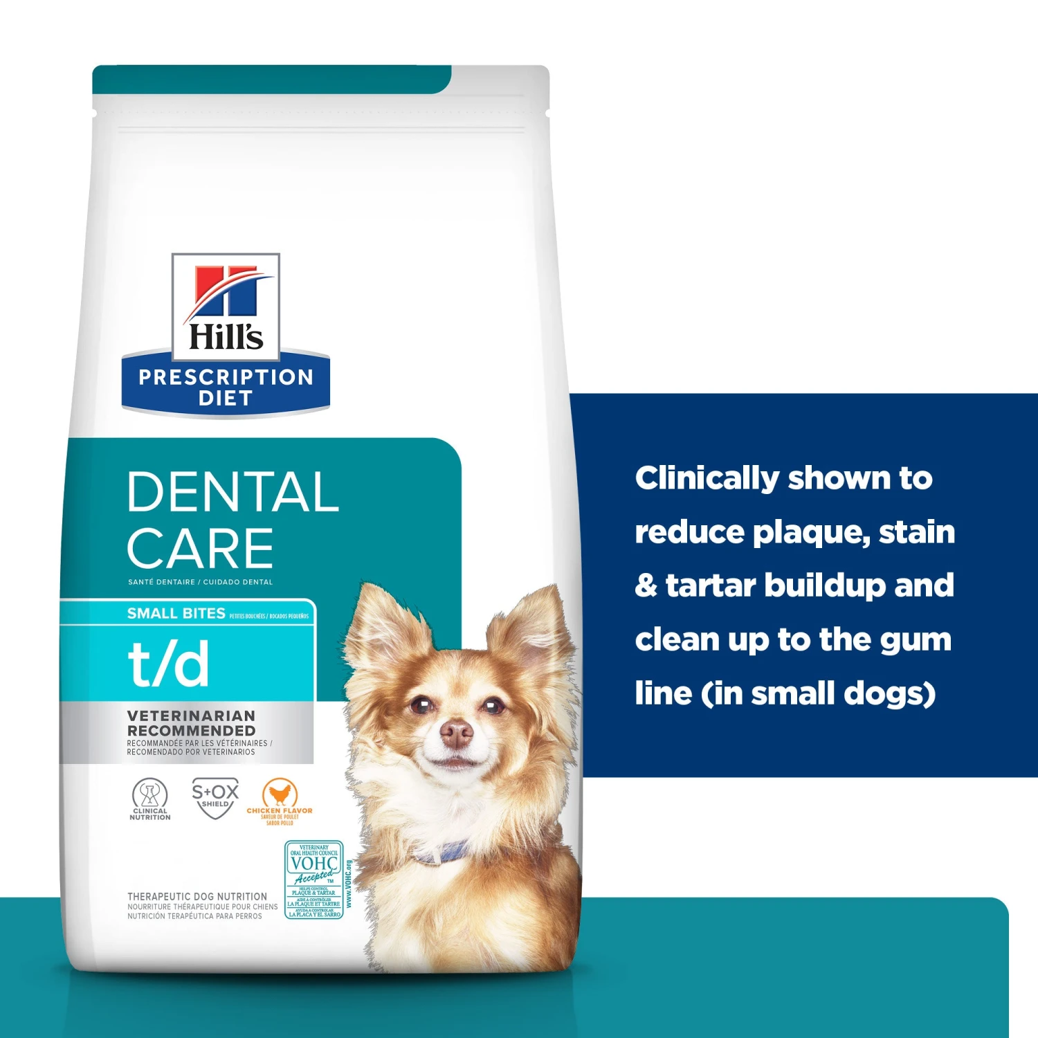 Hill's Prescription Diet T/d Small Bites Dental Care Dry Dog Food 2.25kg 6 Hill's Prescription Diet T/d Small Bites Dental Care Dry Dog Food 2.25kg - Image 4